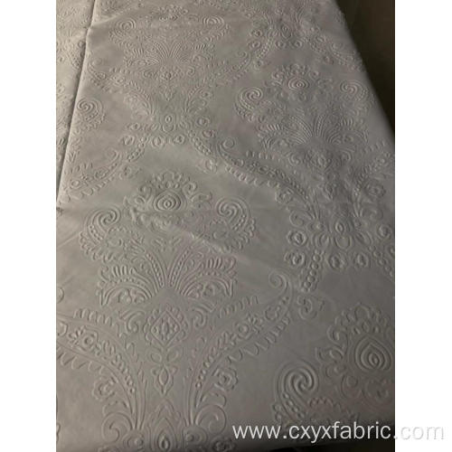 Polyester white 3d emboss microfiber fabric